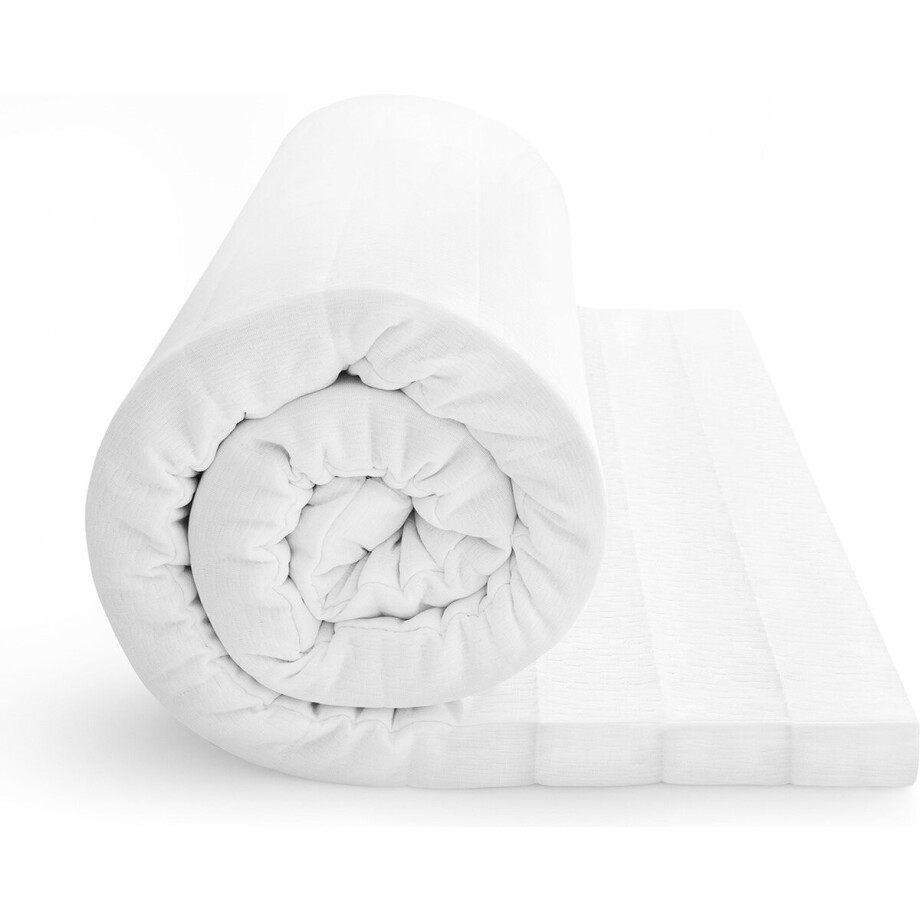 Topper matras 140x200 cm - koudschuim - comfort plus tijk - topdekmatras - 5 cm hoog Topper matras 140x200 cm - koudschuim - comfort plus tijk - topdekmatras - 5 cm hoog afbeelding 1