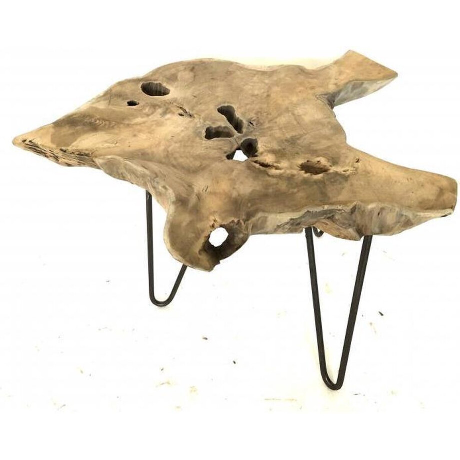 Bijzettafel van Tropisch Hout - Bijzettafel - Salontafel - 60 cm breed afbeelding 1