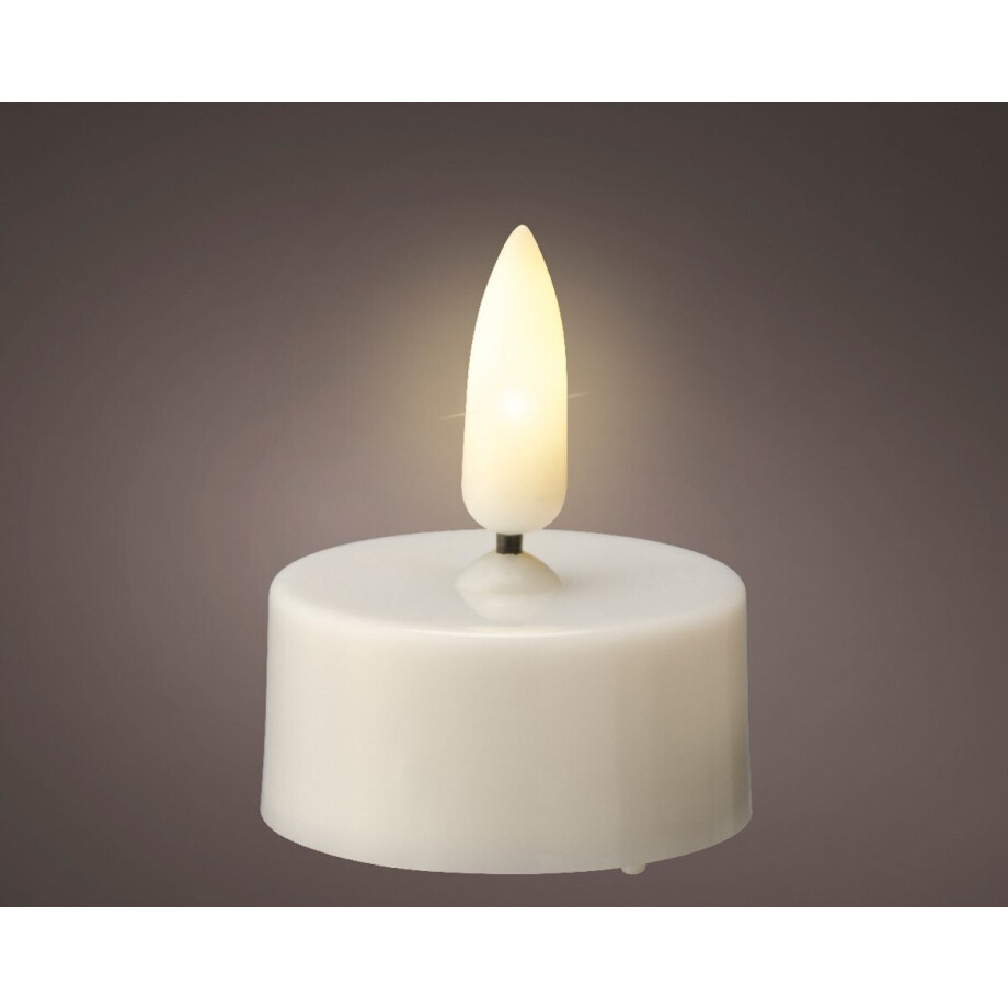 LED theelicht waxinelicht wit - set van 6 - ø3,8x4,7 cm LED theelicht waxinelicht wit - set van 6 - ø3,8x4,7 cm afbeelding 1