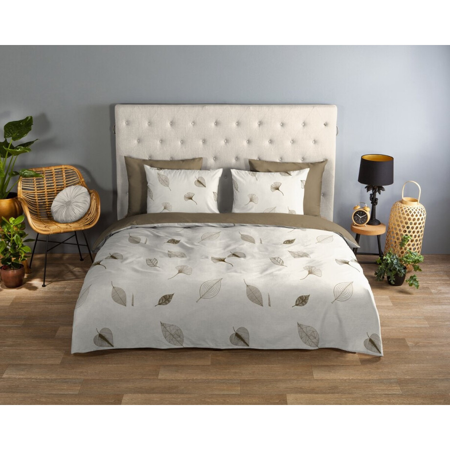 Good Morning dekbedovertrek veren - Lits jumeaux 240x200/220 cm - Ecru - 100% Katoen renforc� afbeelding 1