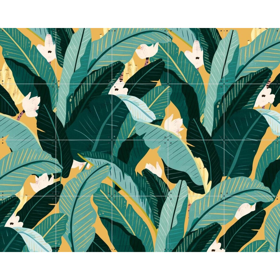 IXXI Banana Leaf Classic Yellow, Lotte Dirks - 100 x 80 cm - Gratis ophangtool - Grote wanddecoratie en posters - Grafisch Ontwerp, Speels, Digitale IXXI Banana Leaf Classic Yellow, Lotte Dirks - 100 x 80 cm - Gratis ophangtool - Grote wanddecoratie en posters - Grafisch Ontwerp, Speels, Digitale afbeelding 1