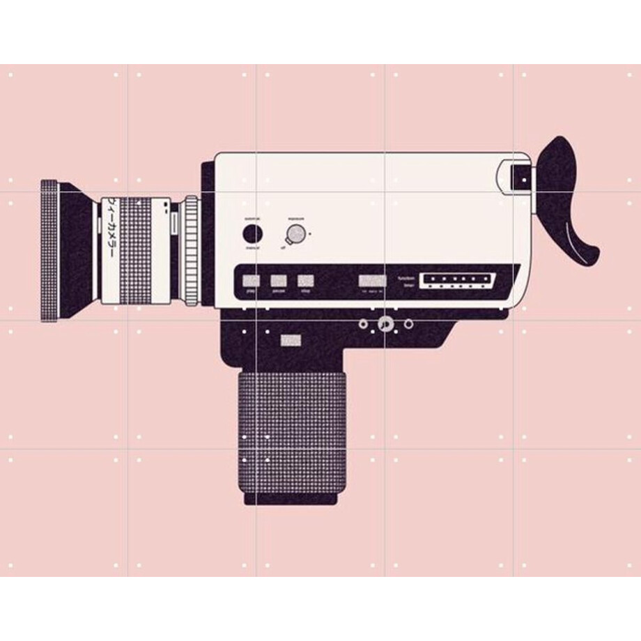 IXXI Super 8 Camera, Florent Bodart - 100 x 80 cm - Gratis ophangtool - Grote wanddecoratie en posters - Minimalistisch, Grafisch Ontwerp, Klassiek IXXI Super 8 Camera, Florent Bodart - 100 x 80 cm - Gratis ophangtool - Grote wanddecoratie en posters - Minimalistisch, Grafisch Ontwerp, Klassiek afbeelding 1