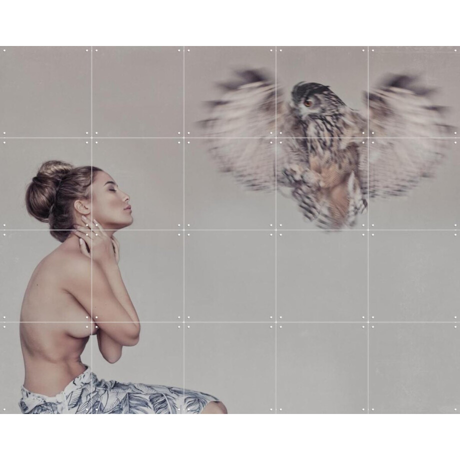 IXXI Feathers, STUDIO HANNAH LEMHOLT - 100 x 80 cm - Gratis ophangtool - Grote wanddecoratie en posters - Surrealisme, Fotografie, Slaapkamer afbeelding 1