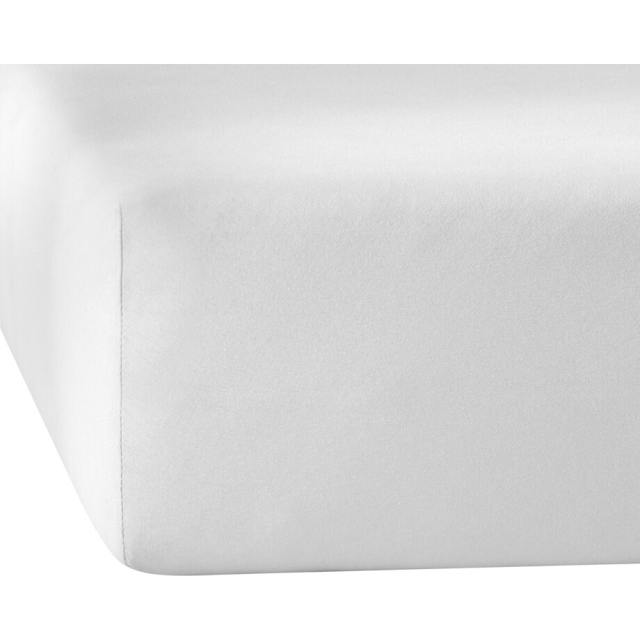 De Witte Lietaer Hoeslaken Elena White - 160 x 200/220 x h 30 - Katoen Jersey De Witte Lietaer Hoeslaken Elena White - 160 x 200/220 x h 30 - Katoen Jersey afbeelding 1