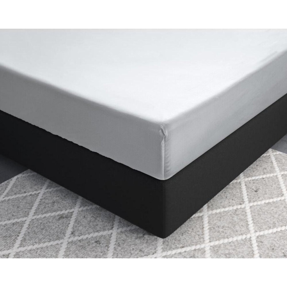 Primaviera Deluxe Satijnen - Hoeslaken - 80 x 200 - Wit Primaviera Deluxe Satijnen - Hoeslaken - 80 x 200 - Wit afbeelding 1