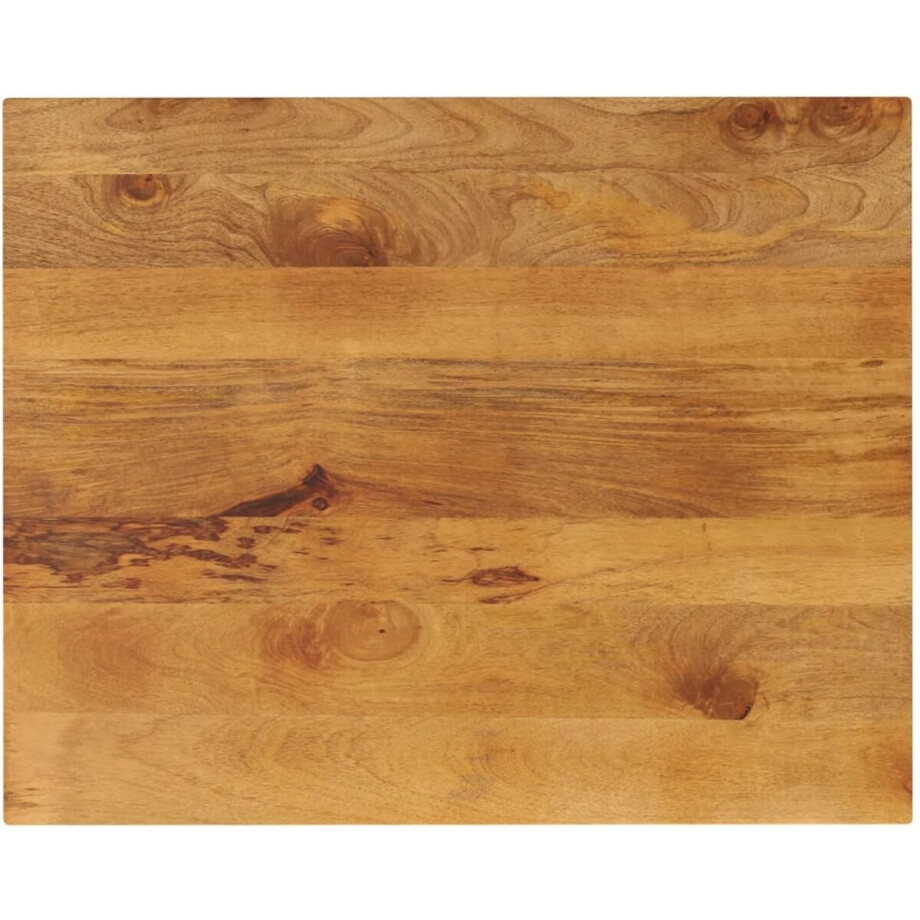 vidaXL - Tafelblad - rechthoekig - 90x80x2,5 - cm - massief - mangohout afbeelding 1