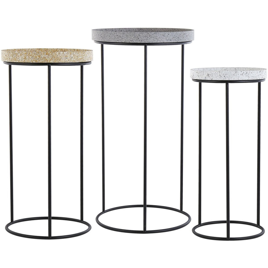 TEXON - Bijzettafel - Zwart - IJzer afbeelding 1