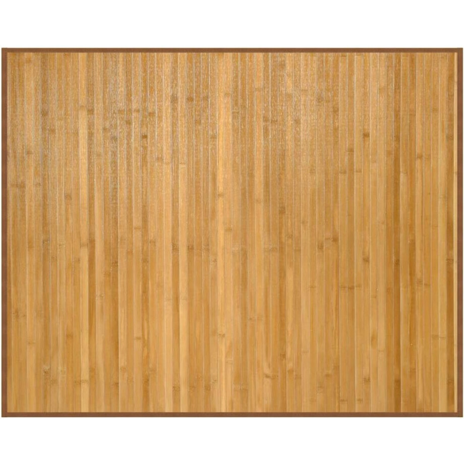 vidaXL - Vloerkleed - rechthoekig - 80x100 - cm - bamboe - naturel vidaXL - Vloerkleed - rechthoekig - 80x100 - cm - bamboe - naturel afbeelding 1