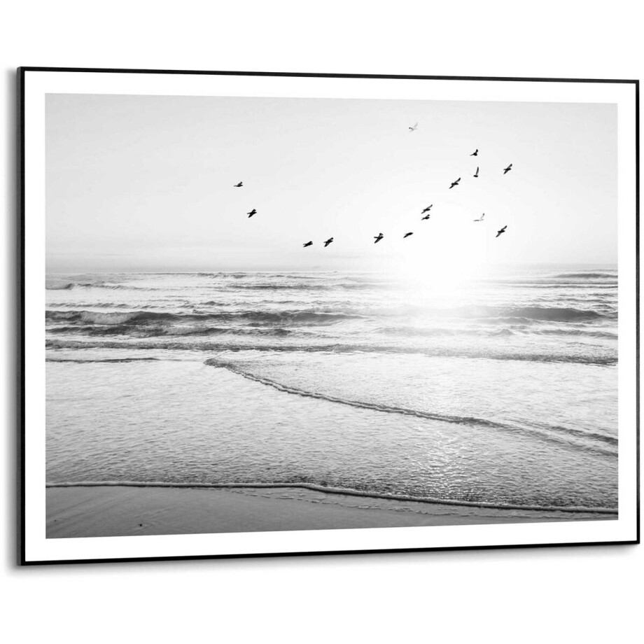 Schilderij Zonsondergang - 50x70cm - Hout - REINDERS afbeelding 1