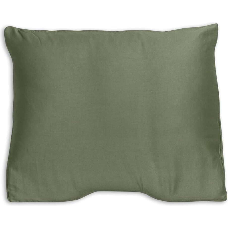 Silvana Support Satin Shoulder Contour kussensloop voor extra stevig kussen - Groen - 60x60/70 afbeelding 1