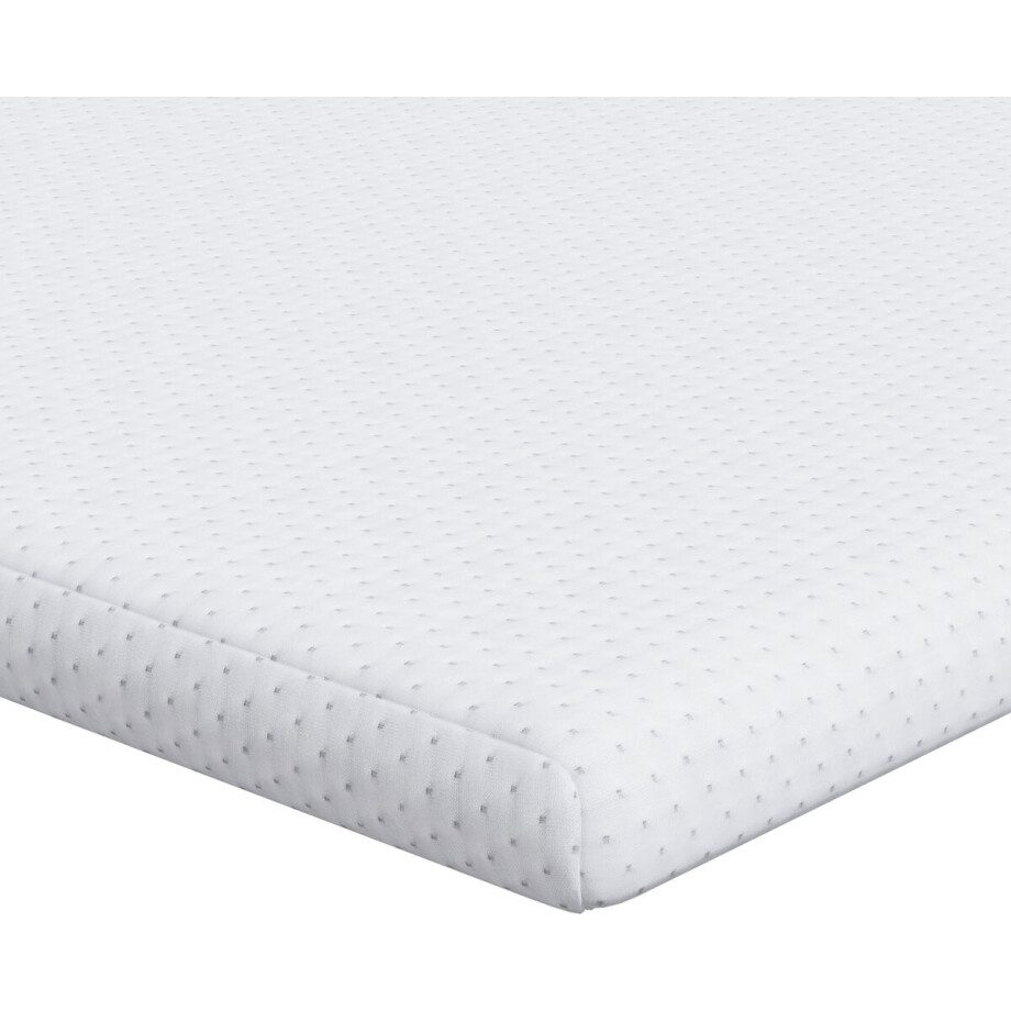 vidaXL - Matras - Topper - Wit - 120 - x - 200 - cm - Jacquard - Stof afbeelding 1