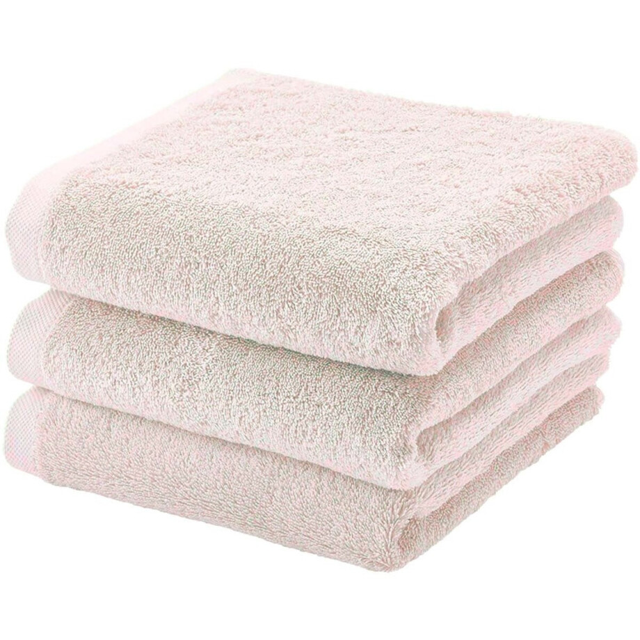 London Handdoek Cameo | Beige / Roze | Katoen London Handdoek Cameo | Beige / Roze | Katoen afbeelding 1