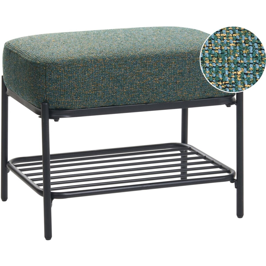 BELIANI TRUCKEE - Schoenenbankje - Meerkleurig - 58 x 36 cm - Polyester afbeelding 1