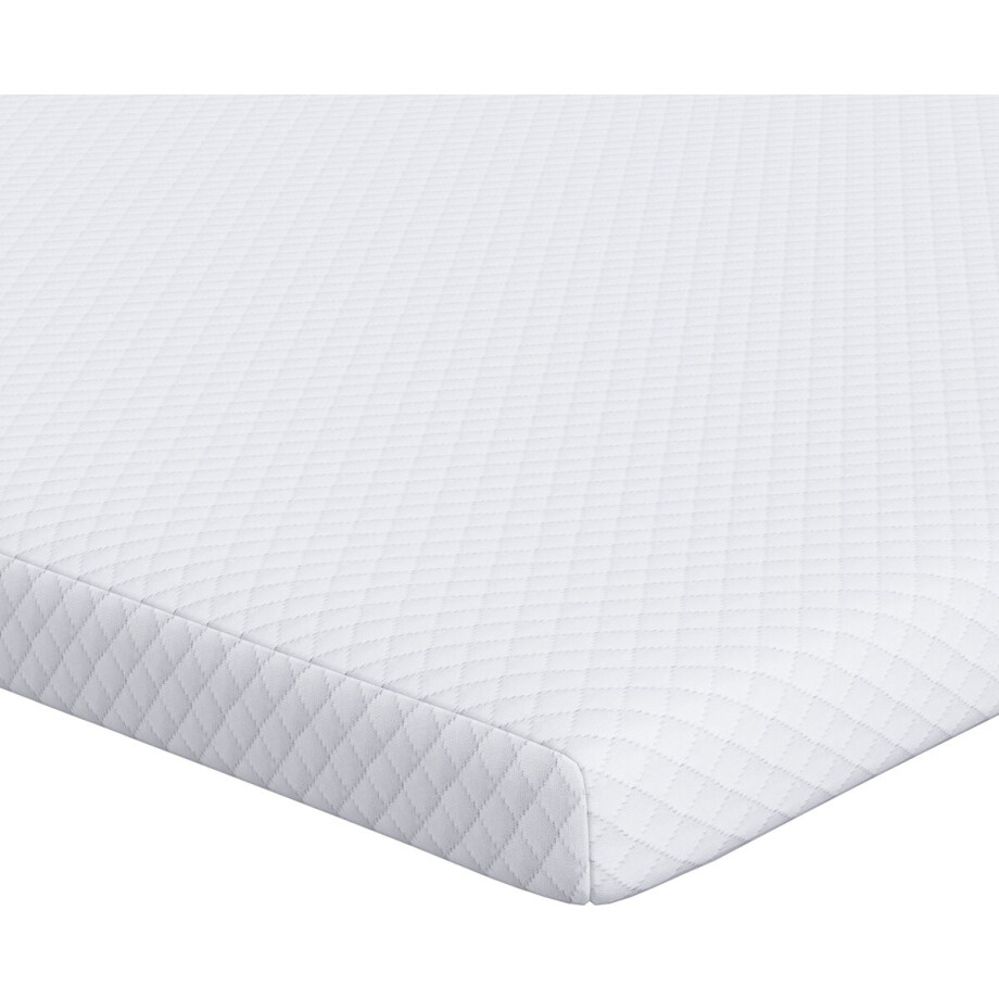 vidaXL - Geheugen - Schuim - Matras - Topper - 120 - x - 200 - cm - Thick - Zacht - Wit afbeelding 1