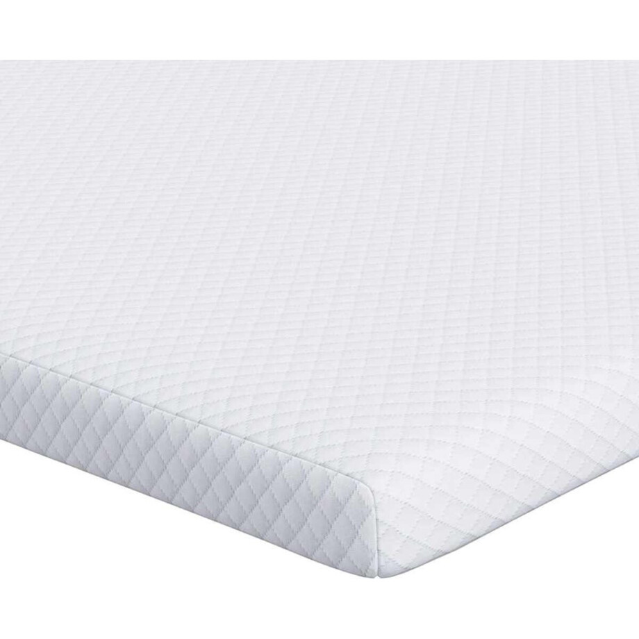 vidaXL - Matras - Topper - Wit - 140 - x - 200 - cm - Jacquard - Stof afbeelding 1
