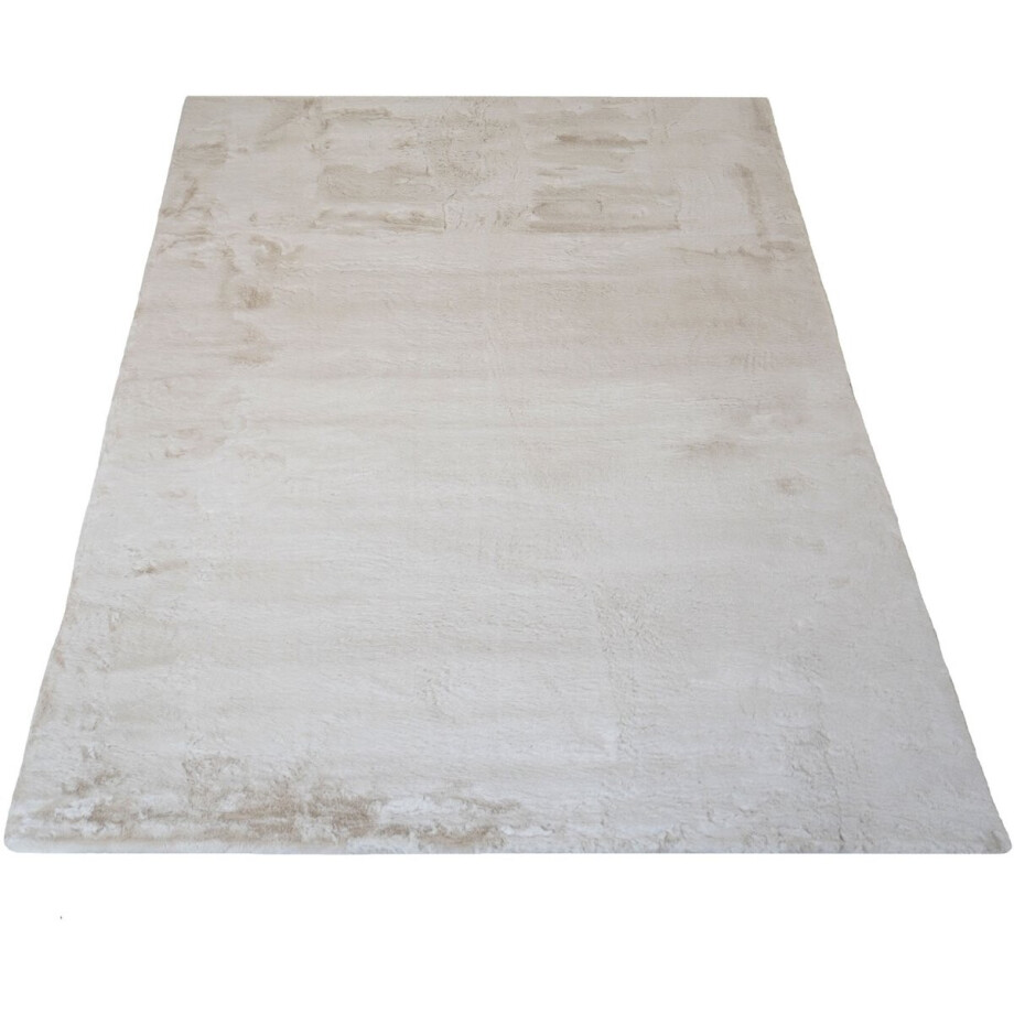 Vloerkleed Velluto Beige - 160 x 230 cm - Hoogpolig Design Vloerkleed in Scandinavische / Hotel Chique Stijl Vloerkleed Velluto Beige - 160 x 230 cm - Hoogpolig Design Vloerkleed in Scandinavische / Hotel Chique Stijl afbeelding 1