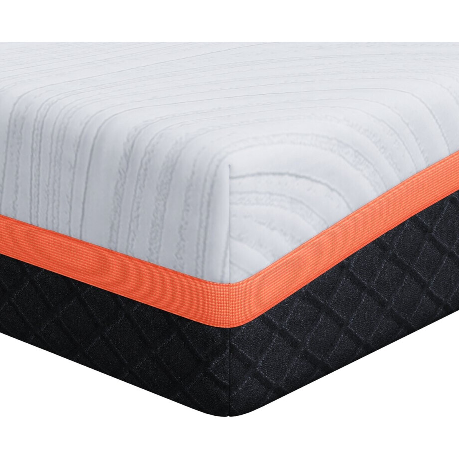 vidaXL - Matras - Wit - en - Grijs - 90 - x - 190 - cm - Jacquard - stof afbeelding 1