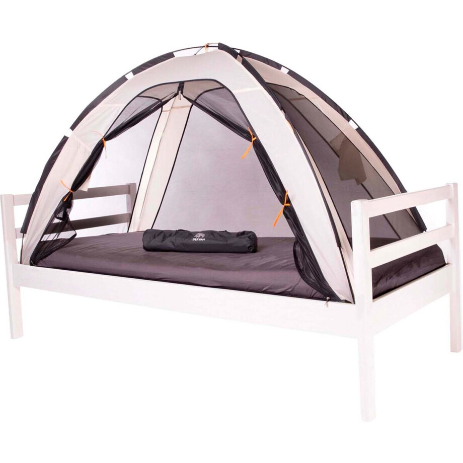 Deryan Bedtent Klamboe - 200x90cm - Hoogste kwaliteit Muggennet Muskietennet 1mm gaas - Cream Deryan Bedtent Klamboe - 200x90cm - Hoogste kwaliteit Muggennet Muskietennet 1mm gaas - Cream afbeelding 1