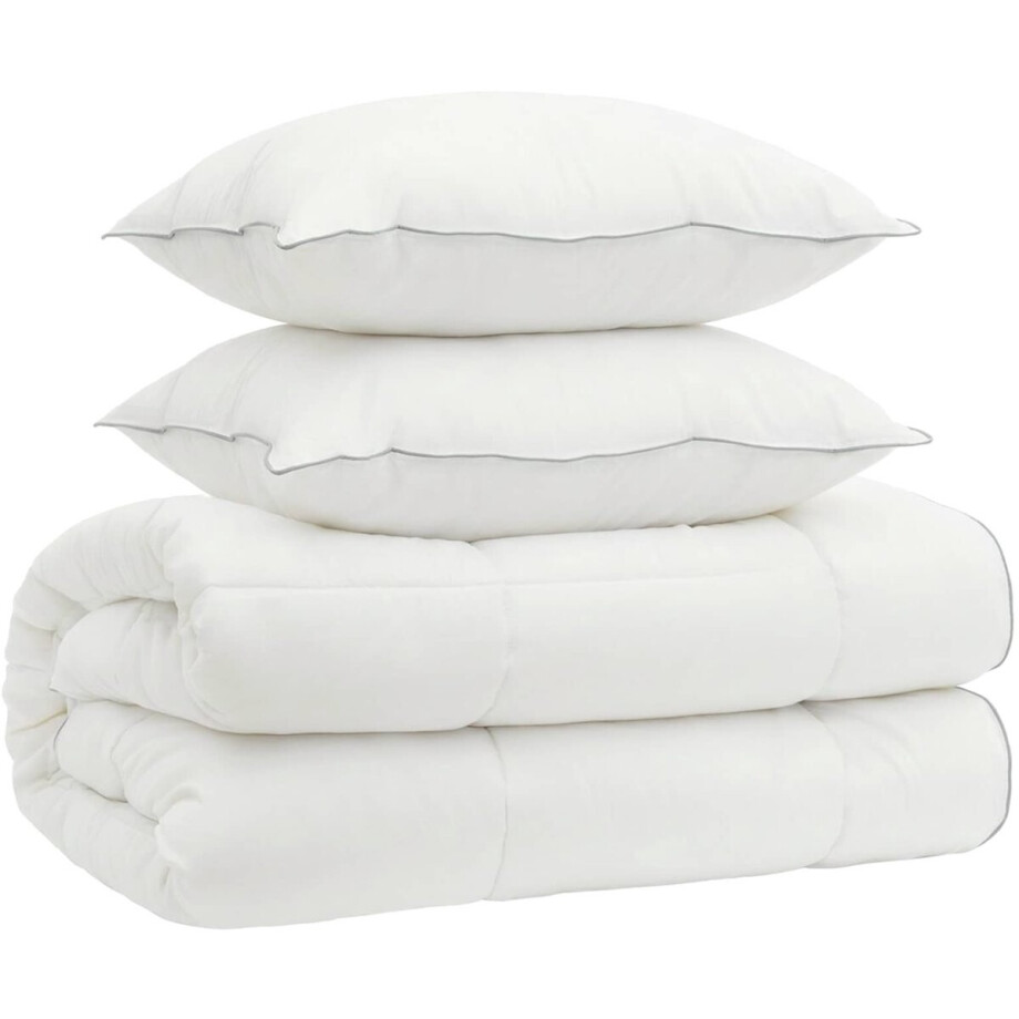 vidaXL - Dekbed - en - Kussen - Set - 3 - st - 200x240 - cm - 4 - seizoenen - 140+220 - GSM vidaXL - Dekbed - en - Kussen - Set - 3 - st - 200x240 - cm - 4 - seizoenen - 140+220 - GSM afbeelding 1