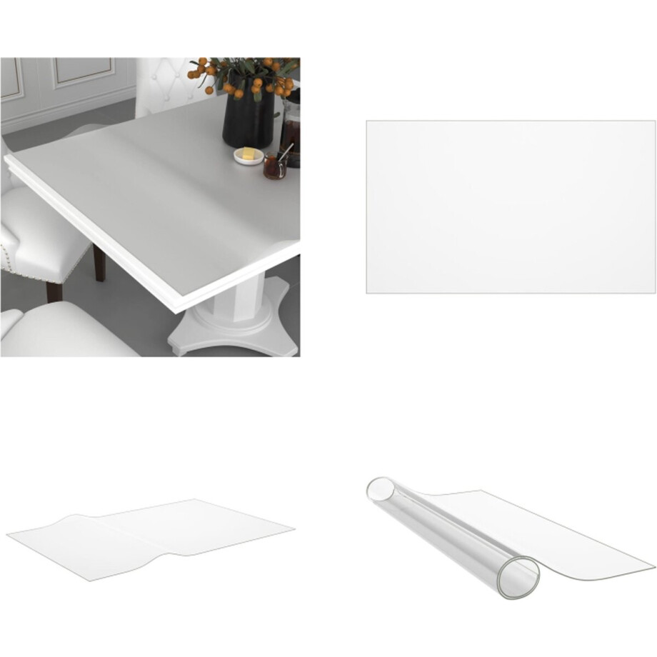 vidaXL Tafelbeschermer 100x60 cm 2 mm PVC mat - Tafelbeschermer - Tafelbeschermers - Tafelfolie - Tafelfolies vidaXL Tafelbeschermer 100x60 cm 2 mm PVC mat - Tafelbeschermer - Tafelbeschermers - Tafelfolie - Tafelfolies afbeelding 1
