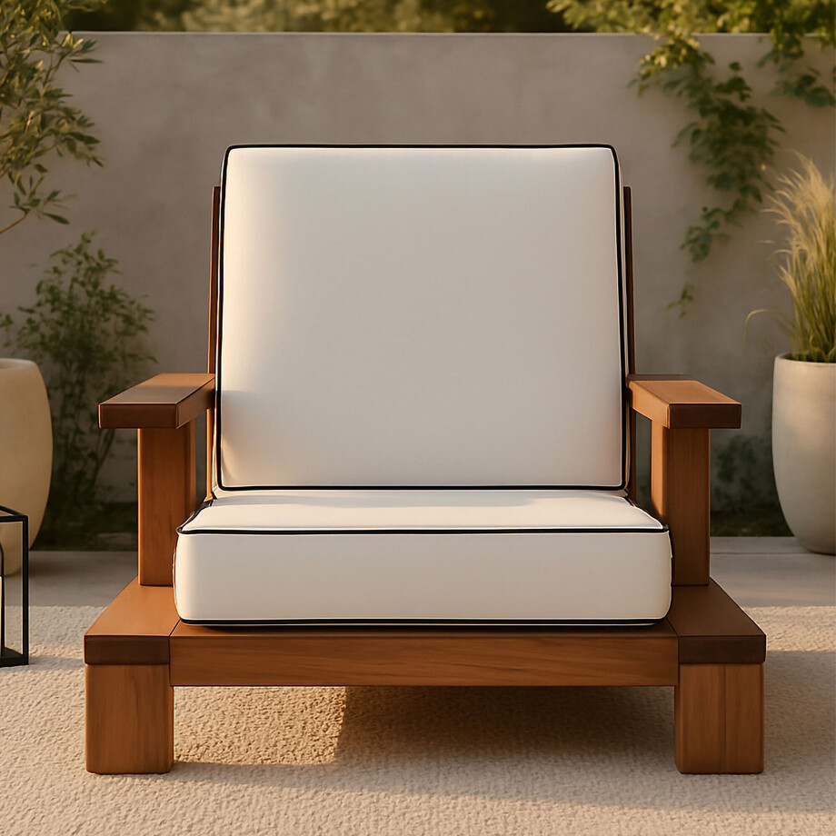 Nohr Loungestoel 'Jesslyn' Acaciahout afbeelding 1