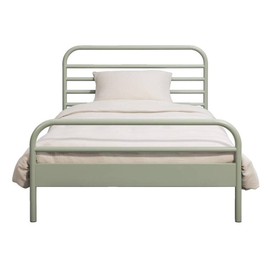 Leen Bakker - Bed Jada - 90x200 Cm - Metaal - Groen Leen Bakker - Bed Jada - 90x200 Cm - Metaal - Groen afbeelding 1