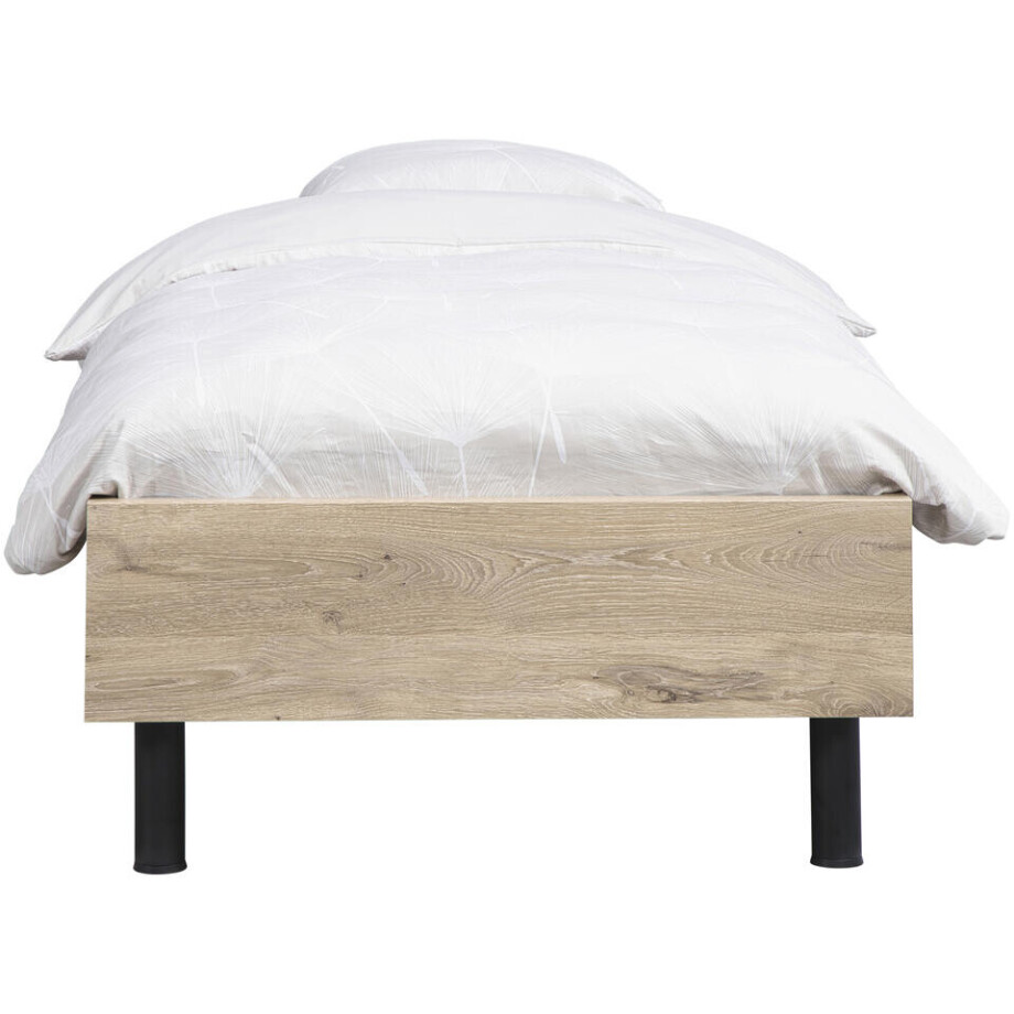 Leen Bakker - Bed Nova Comfort - Eikenkleur - 90x200 Cm - Spaanplaat - Bruin Leen Bakker - Bed Nova Comfort - Eikenkleur - 90x200 Cm - Spaanplaat - Bruin afbeelding 1