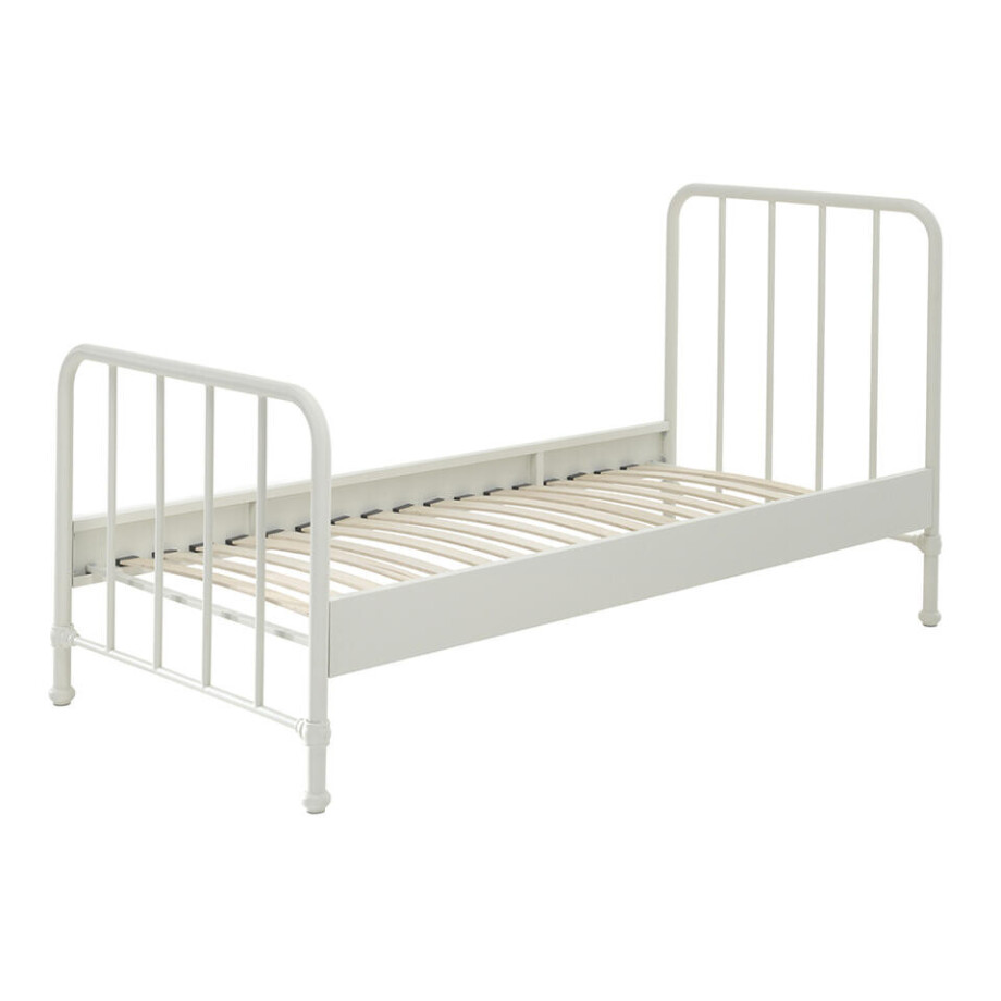 Leen Bakker - Vipack Bed Bronxx - 90x200 Cm - Metaal - Wit afbeelding 1
