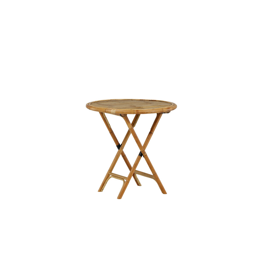 Nohr Ronde Bistrotafel 'Zev' Bamboe, 80cm afbeelding 1