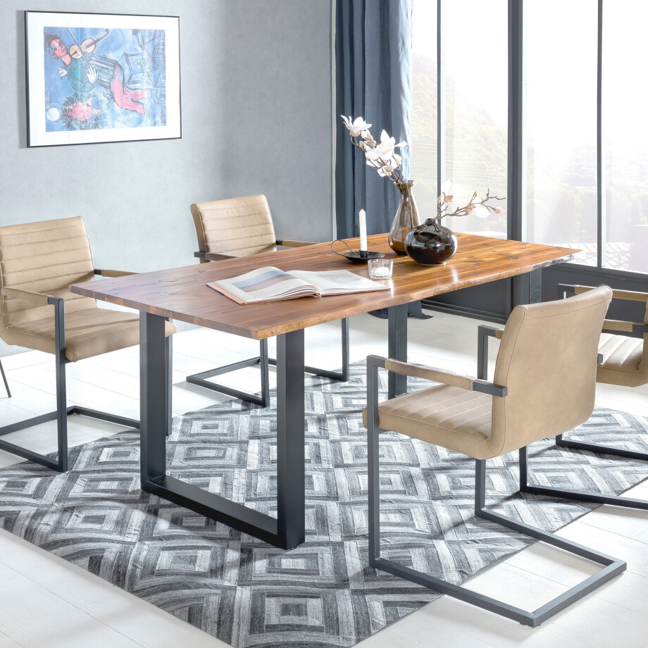 Artistiq Eettafel 'Sonya' Acaciahout, 180 x 90cm Artistiq Eettafel 'Sonya' Acaciahout, 180 x 90cm afbeelding 1