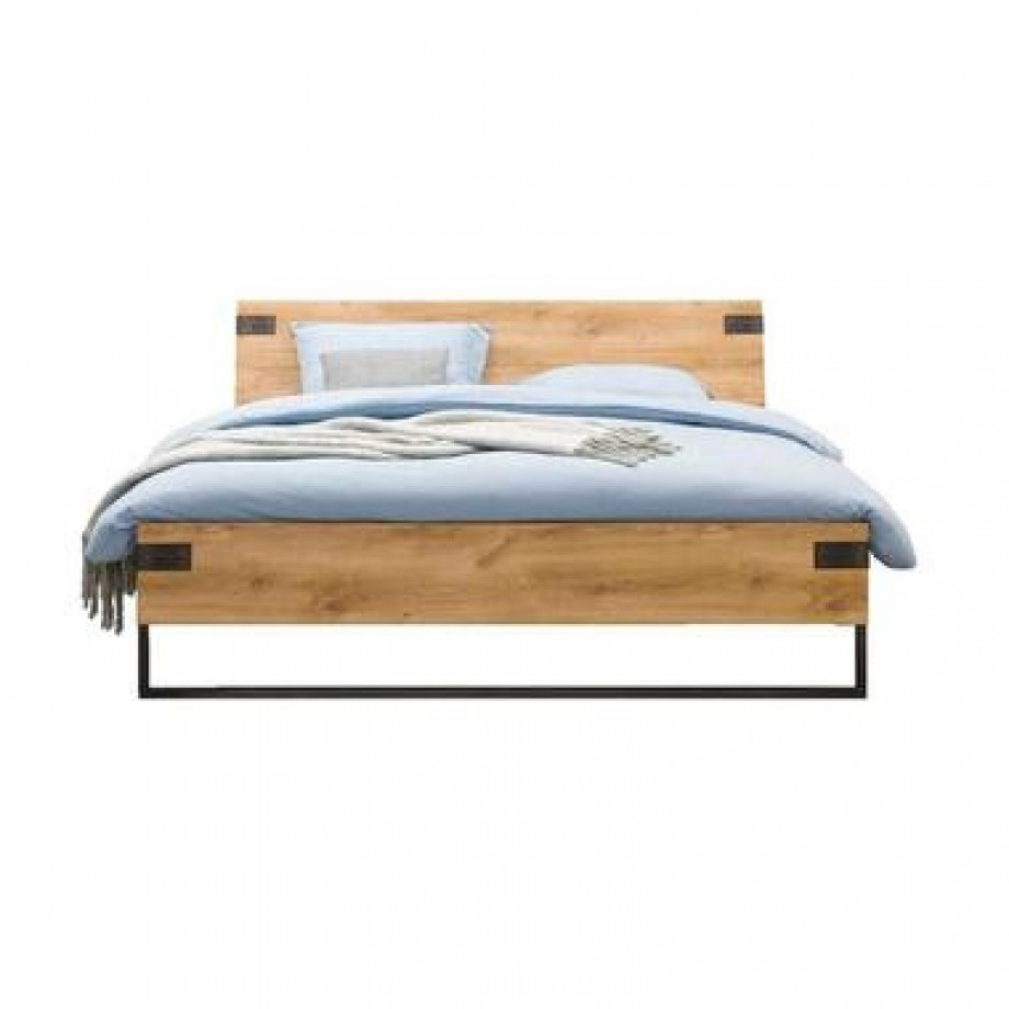 Bed Dex - grafiet - 160x200 cm - Leen Bakker afbeelding 1