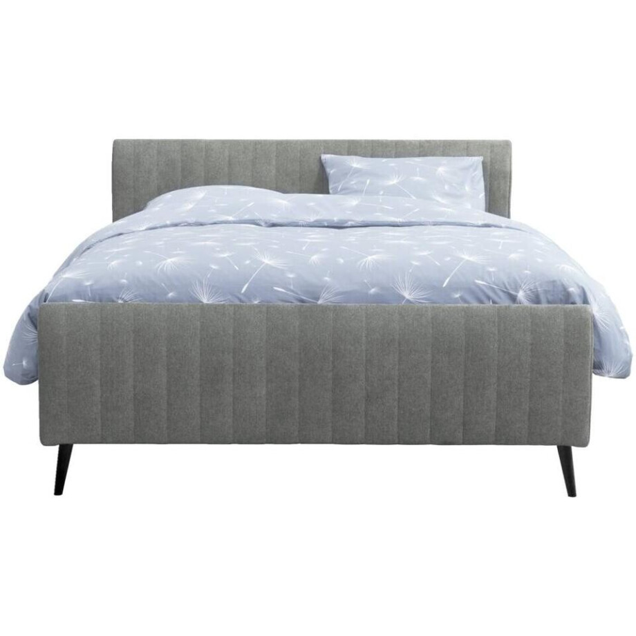 Leen Bakker - Bed Lieke - Grijs/groen - 160x200 Cm - Stof - Groen#Grijs afbeelding 1