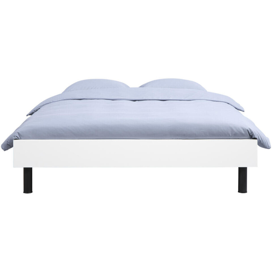 Leen Bakker - Bed Nova - 180x200 Cm - Spaanplaat - Wit afbeelding 1