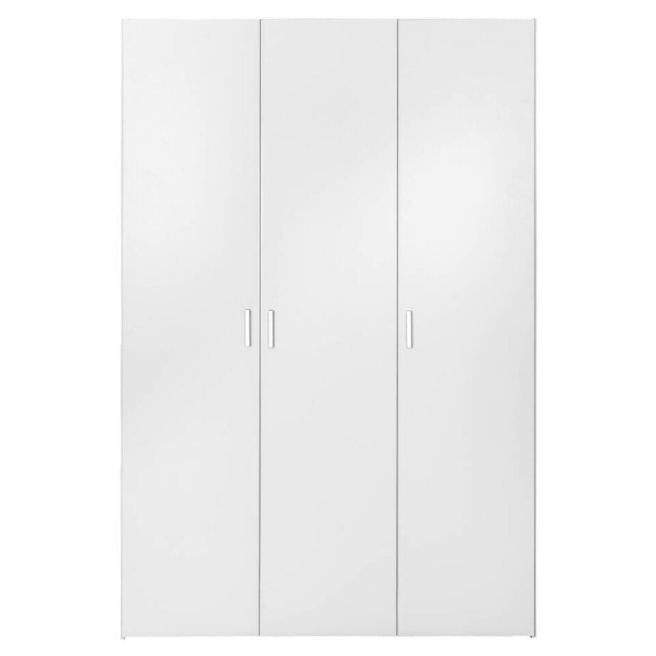 Leen Bakker - Kledingkast Space 3-deurs - 175,4x115,8x49,5 Cm - Spaanplaat - Wit - 115.8x175.4x49.5 Cm Leen Bakker - Kledingkast Space 3-deurs - 175,4x115,8x49,5 Cm - Spaanplaat - Wit - 115.8x175.4x49.5 Cm afbeelding 1