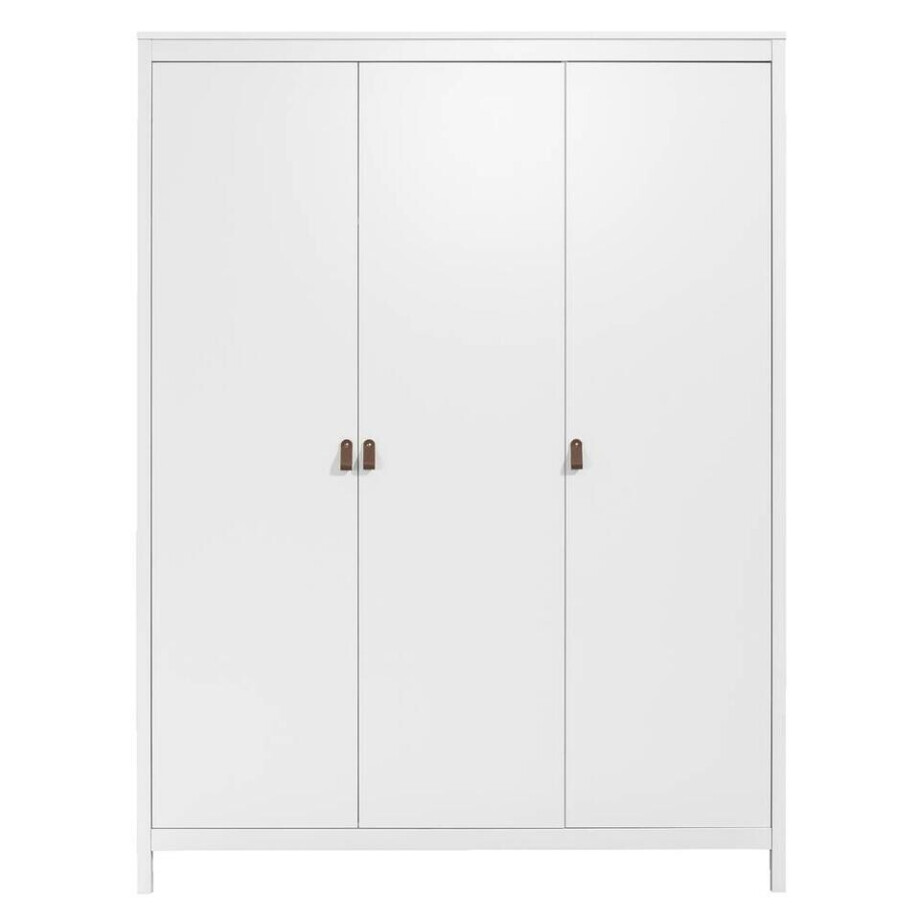 Leen Bakker - Kledingkast Madeira 3-deurs - 199x150x58 Cm - Spaanplaat - Wit - 149.8x199x58.4 Cm Leen Bakker - Kledingkast Madeira 3-deurs - 199x150x58 Cm - Spaanplaat - Wit - 149.8x199x58.4 Cm afbeelding 1