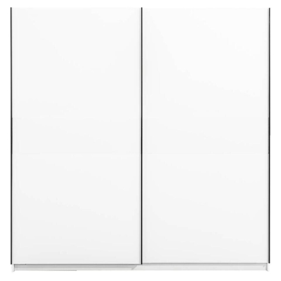 25% korting - Leen Bakker - Schuifdeurkast Genua - 204x200x60 Cm - Spaanplaat - Wit - 60.3x200.2x204 Cm afbeelding 1