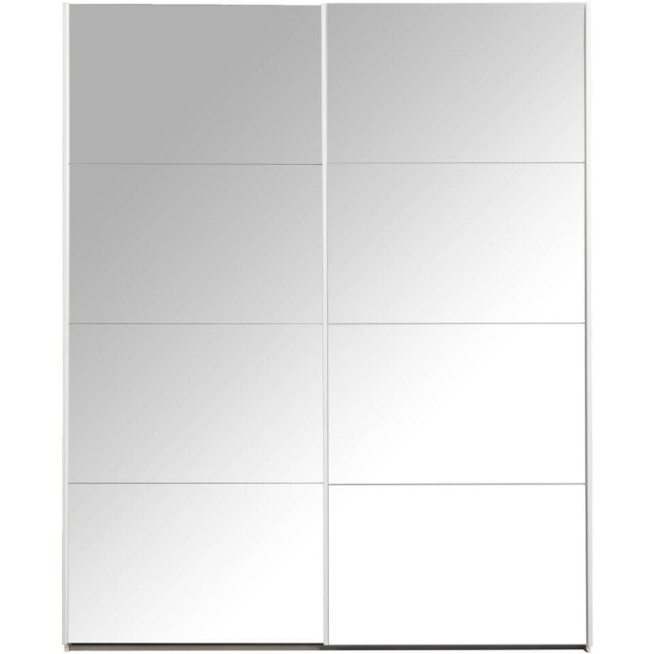 25% korting - Leen Bakker - Schuifdeurkast Bergamo Met Spiegeldeuren - 221x178,5x66,6 Cm - Spaanplaat - Wit - 66.6x178.5x221 Cm 25% korting - Leen Bakker - Schuifdeurkast Bergamo Met Spiegeldeuren - 221x178,5x66,6 Cm - Spaanplaat - Wit - 66.6x178.5x221 Cm afbeelding 1