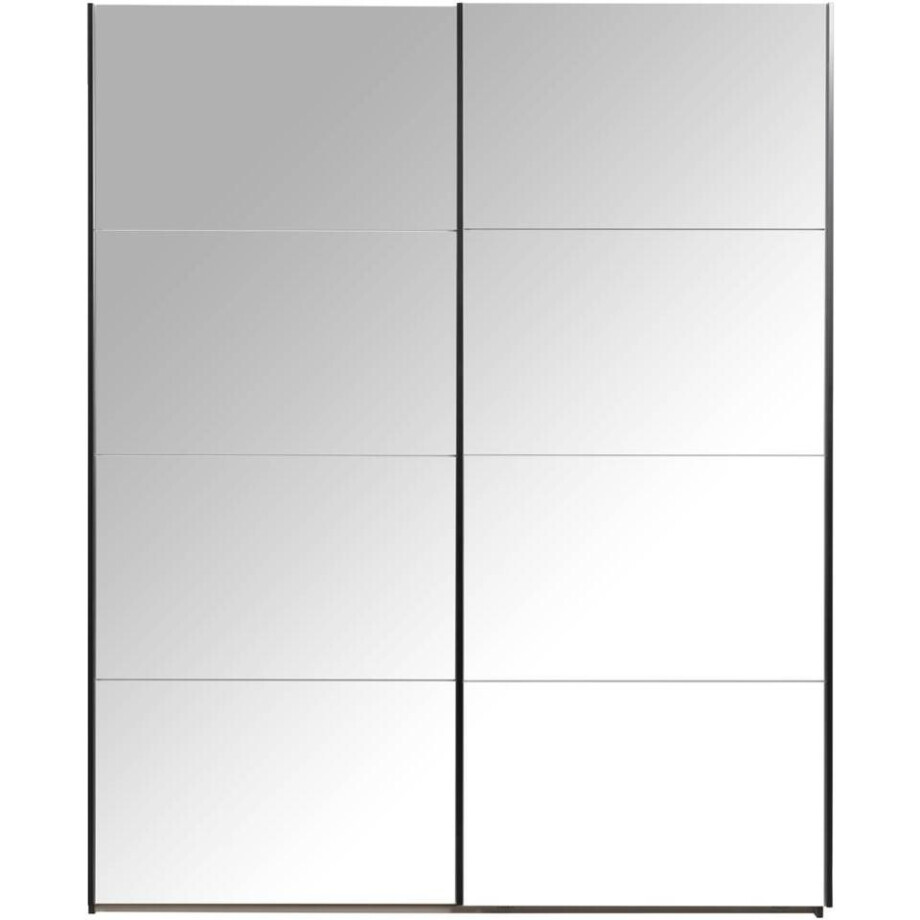 25% korting - Leen Bakker - Schuifdeurkast Bergamo Met Spiegeldeuren - Antraciet - 221x178,5x66,6 Cm - Spaanplaat - Grijs - 66.6x178.5x221 Cm 25% korting - Leen Bakker - Schuifdeurkast Bergamo Met Spiegeldeuren - Antraciet - 221x178,5x66,6 Cm - Spaanplaat - Grijs - 66.6x178.5x221 Cm afbeelding 1