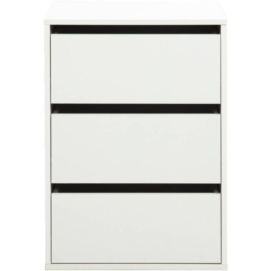 Leen Bakker - Ladeblok Bergamo - 70,2x51x39,9 Cm - Spaanplaat - Wit afbeelding 1