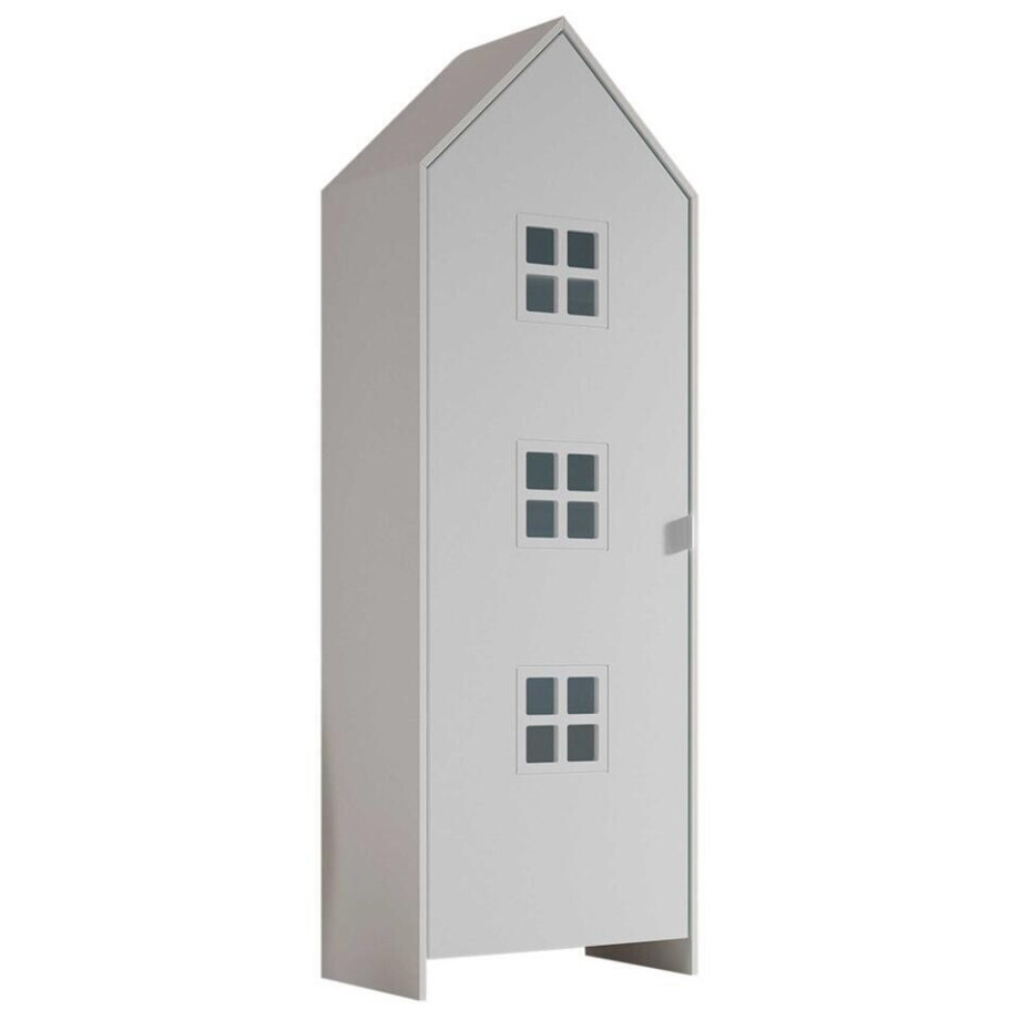 25% korting - Leen Bakker - Kledingkast Casami Bruges - 58x37x172 Cm - MDF - Wit 25% korting - Leen Bakker - Kledingkast Casami Bruges - 58x37x172 Cm - MDF - Wit afbeelding 1