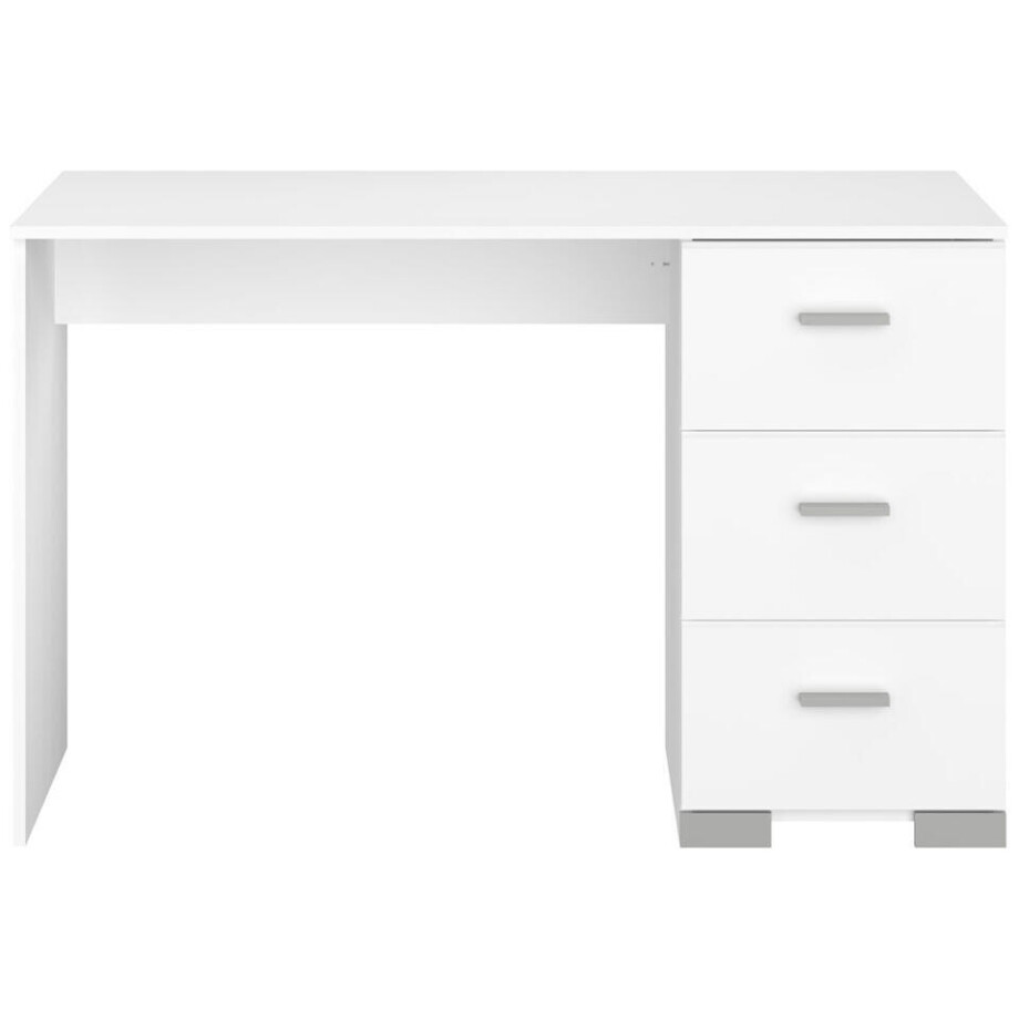 Leen Bakker - Bureau Timo - 75,5x120x50 Cm - Spaanplaat - Wit Leen Bakker - Bureau Timo - 75,5x120x50 Cm - Spaanplaat - Wit afbeelding 1
