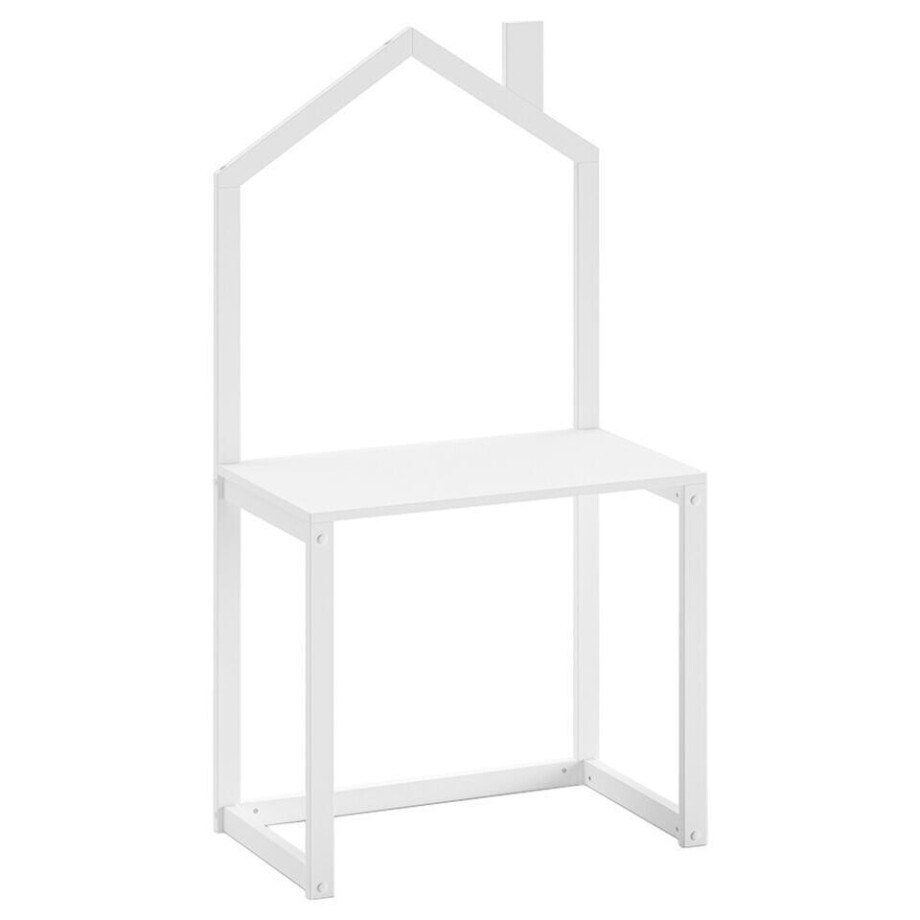 Leen Bakker - Vipack Kinderbureau Dallas - 151x60x81 Cm - Grenenhout - Wit - 80.5x50x150.6 Cm afbeelding 1