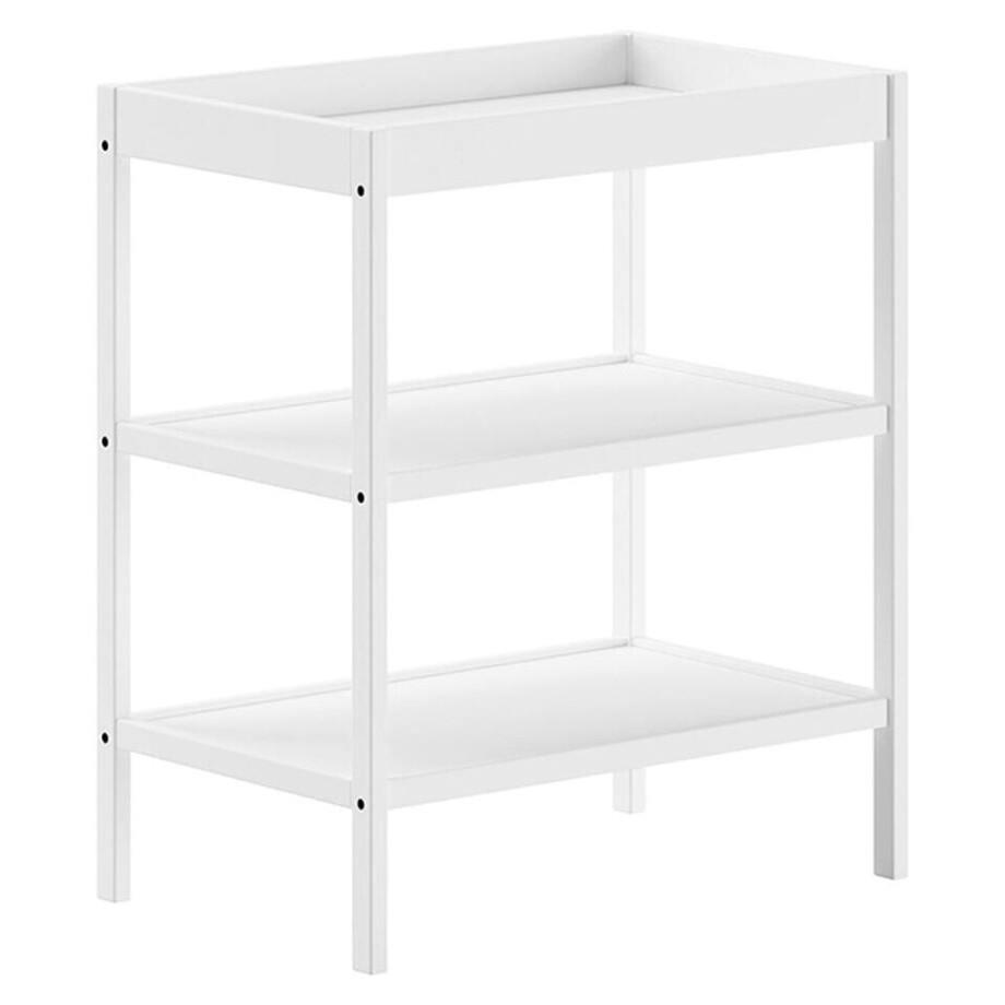 Leen Bakker - Vipack Commode Dino - 95x53x80 Cm - Hout - Wit Leen Bakker - Vipack Commode Dino - 95x53x80 Cm - Hout - Wit afbeelding 1