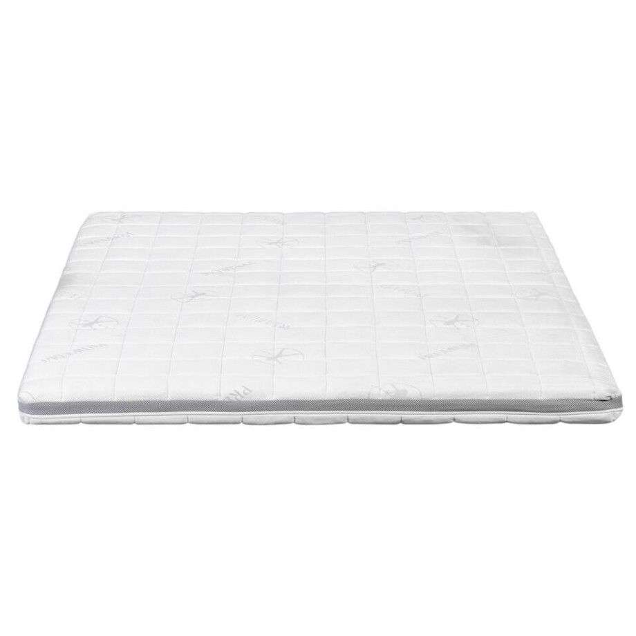 Leen Bakker - Topmatras Elin - Comfortschuim - 140x200x10 Cm - Polyester - Wit Leen Bakker - Topmatras Elin - Comfortschuim - 140x200x10 Cm - Polyester - Wit afbeelding 1