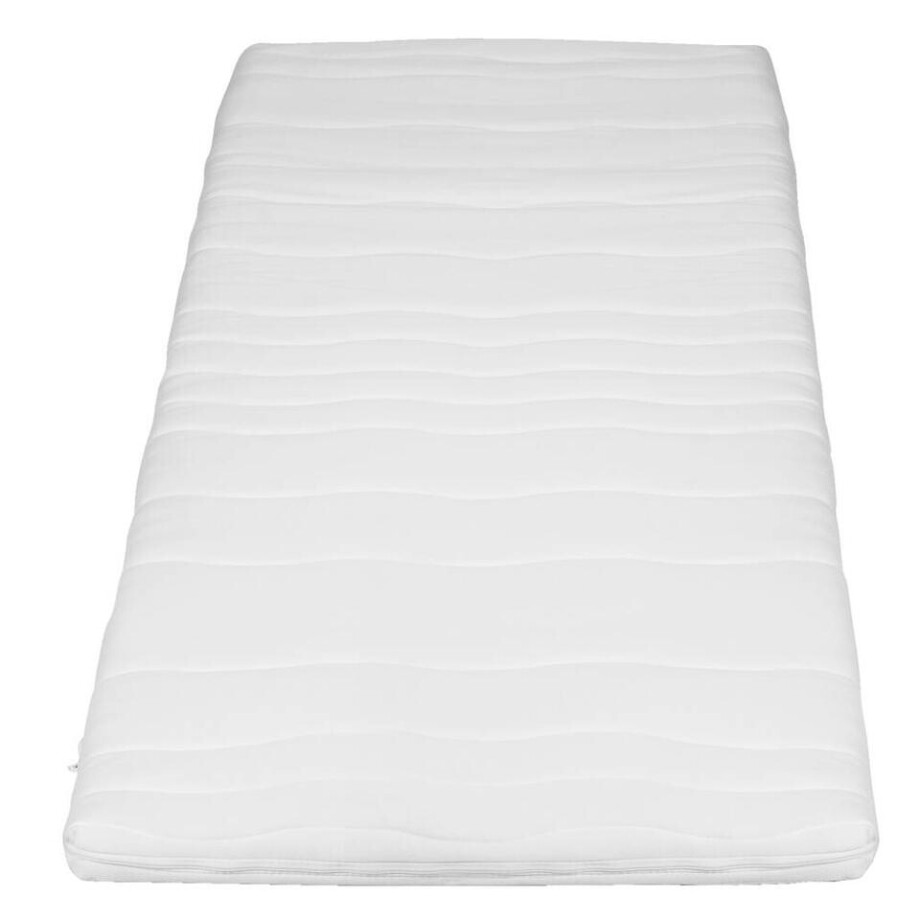 Leen Bakker - Topmatras Fem - Comfortschuim - 90x200x7 Cm - Polyester - Wit Leen Bakker - Topmatras Fem - Comfortschuim - 90x200x7 Cm - Polyester - Wit afbeelding 1