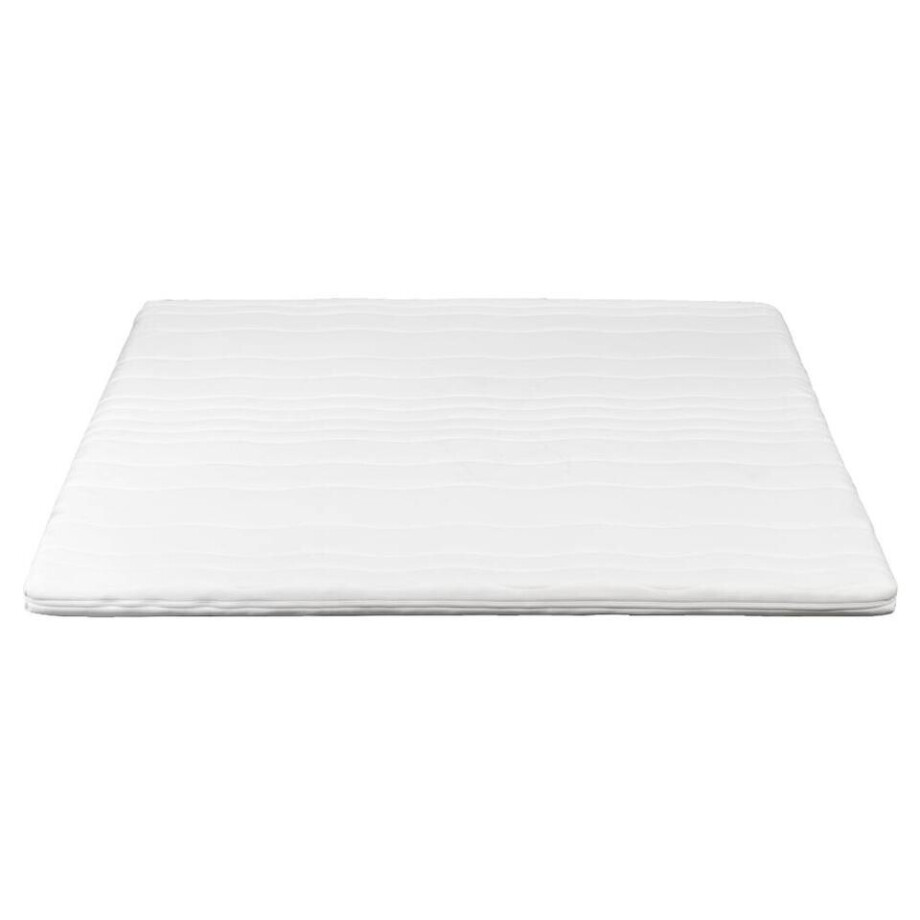 Leen Bakker - Topmatras Fem - Comfortschuim - 160x200x7 Cm - Polyester - Wit Leen Bakker - Topmatras Fem - Comfortschuim - 160x200x7 Cm - Polyester - Wit afbeelding 1