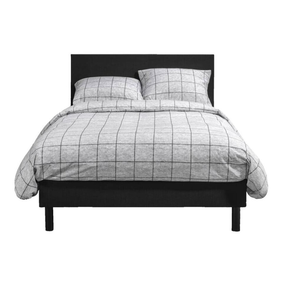 Leen Bakker - Boxcombinatie Rova - 120x200 Cm - Stof - Zwart afbeelding 1