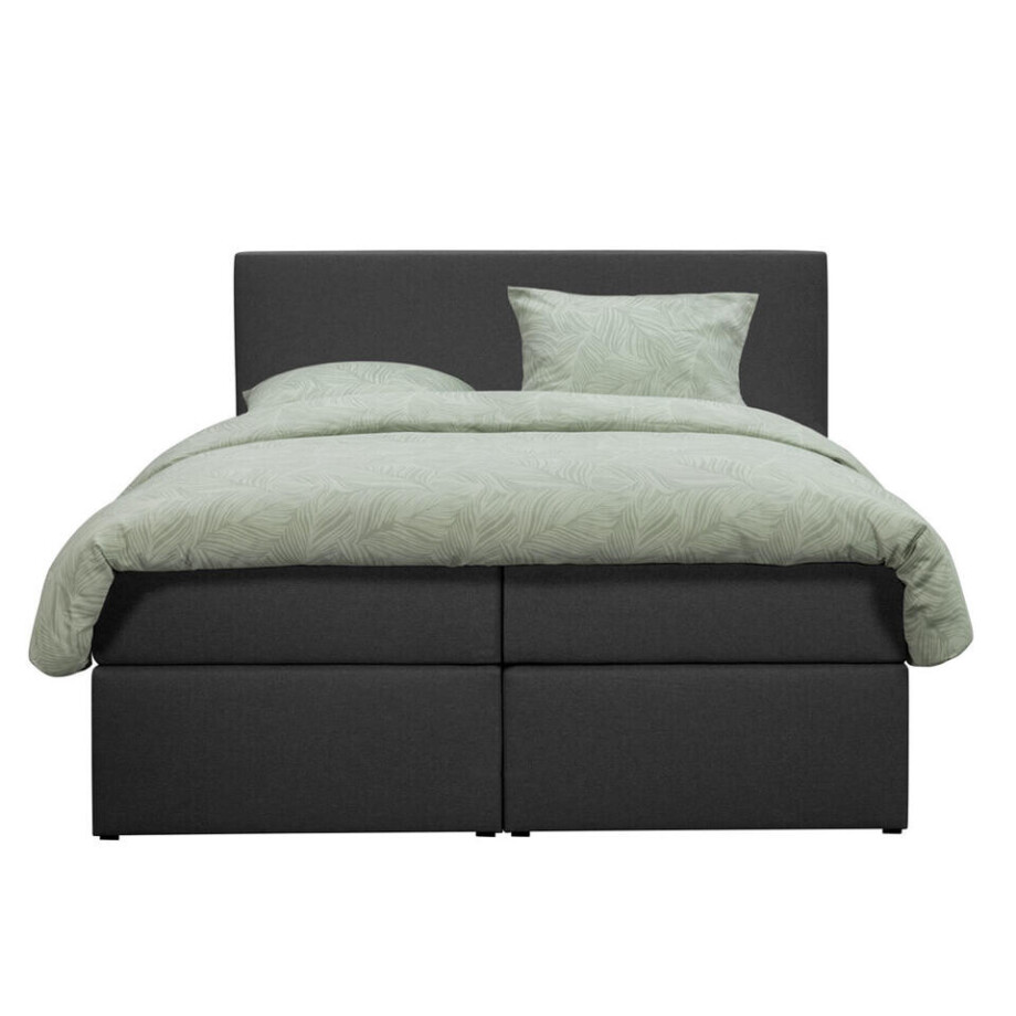 25% korting - Leen Bakker - Boxcombinatie Orebro 6-delig - Antraciet - 140x200 Cm - Stof - Grijs afbeelding 1