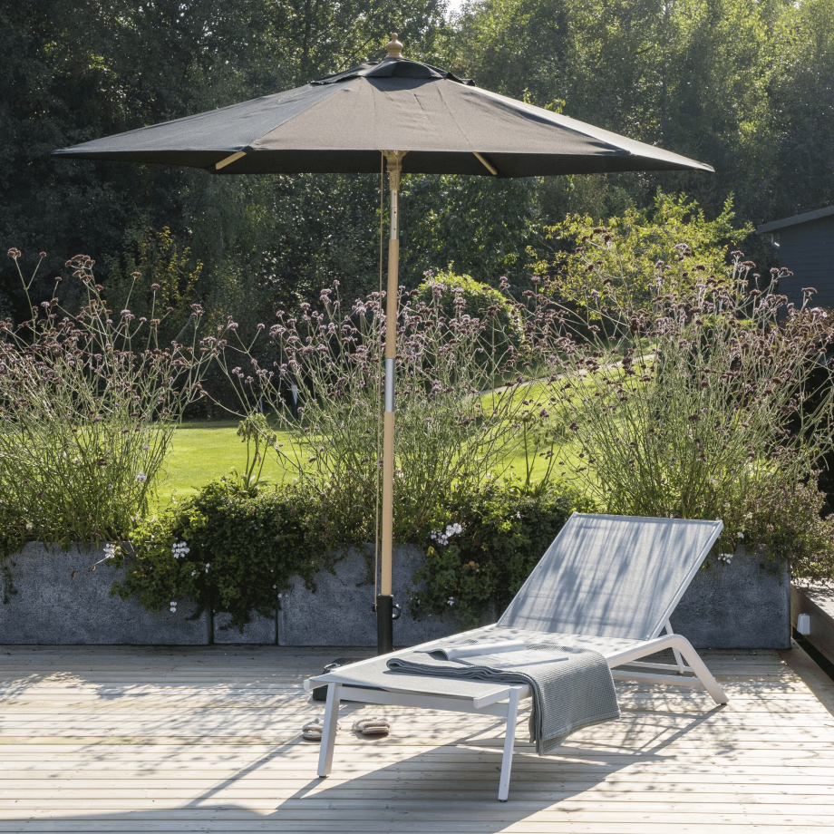 Nohr Parasol 'Eliu' 250cm, kleur Zwart afbeelding 1