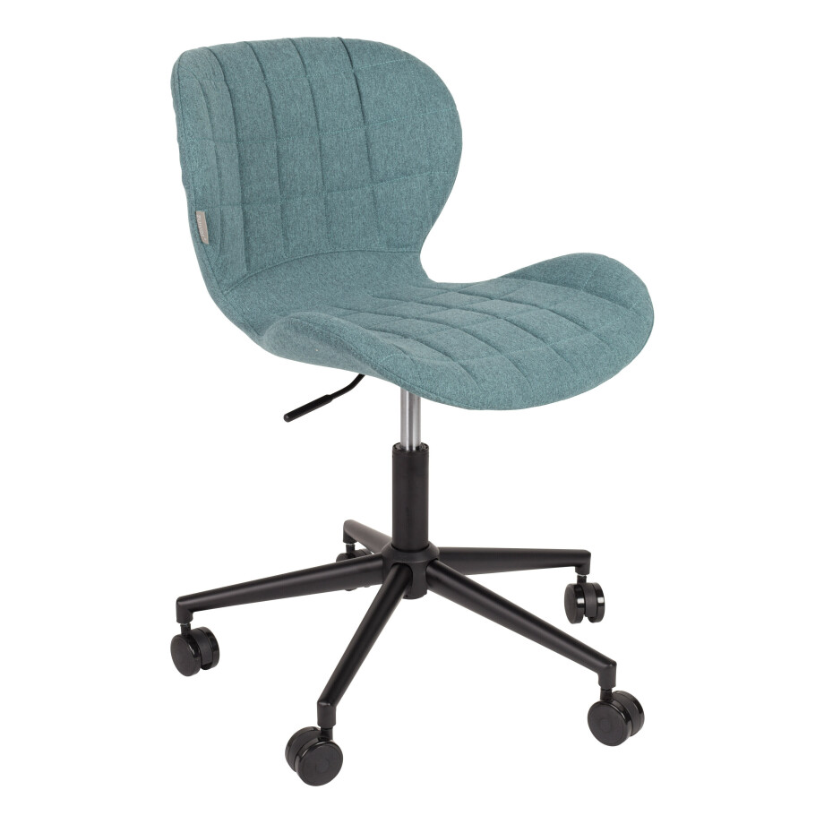 Zuiver Bureaustoel 'OMG' Stof, kleur Blauw Zuiver Bureaustoel 'OMG' Stof, kleur Blauw afbeelding 1